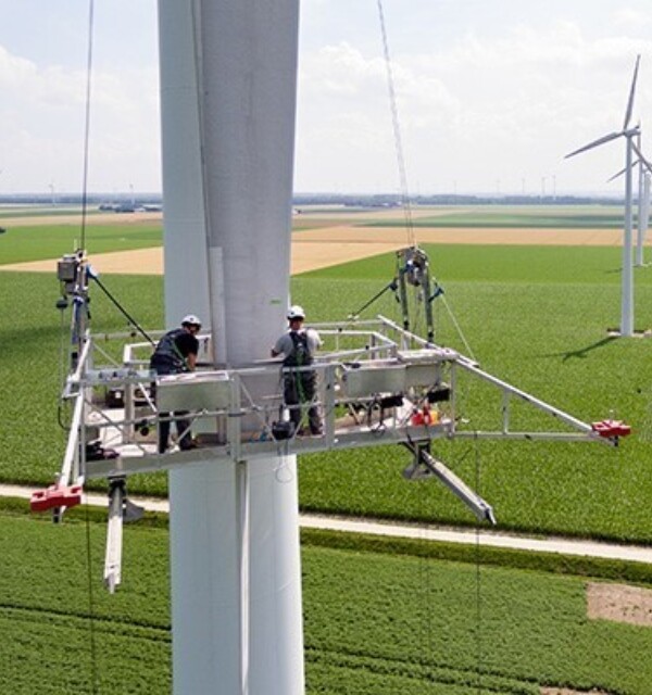 Werken aan windmolen